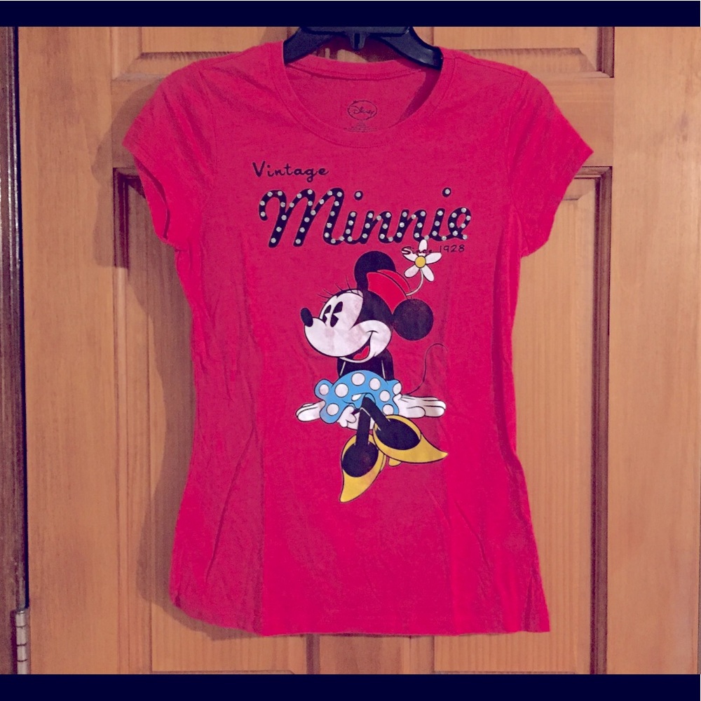 NEW Disney Vintage Minnie Mouse Short Sleeve Tee